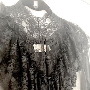 Vintage lace robe
